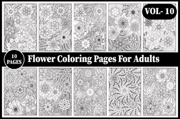 A Brand Designer’s Review: Flower Coloring Book Graphics