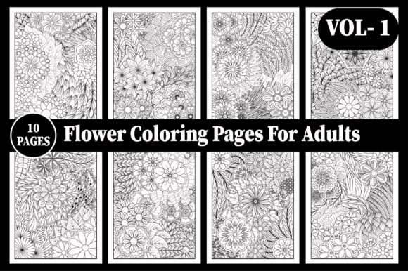 A Crafter's Review of Unique Flower Coloring Graphics