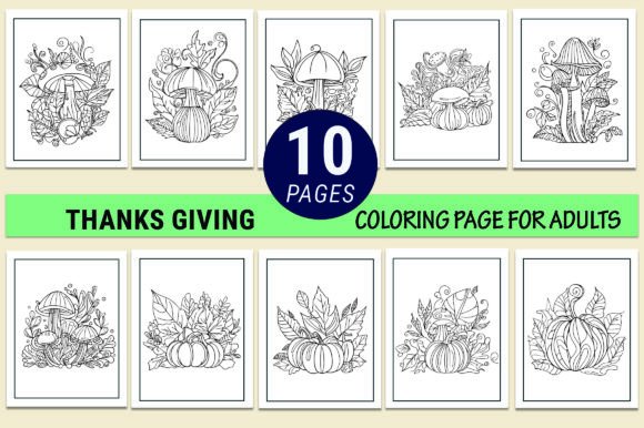 A Crafter's Review: Thanksgiving Coloring Pages for Seasonal Graphics