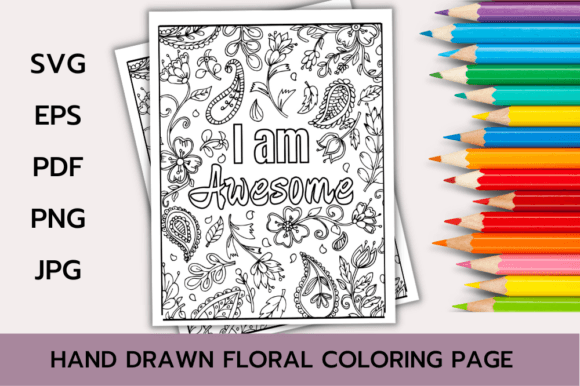 A Designer's Review of the Self-Love Affirmation Coloring Page