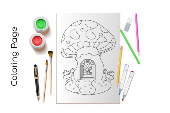 A Fantasy Mushroom Home Coloring Page Review for Crafters