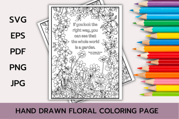 A Gentle Review of the Floral Coloring Page Embroidery Design