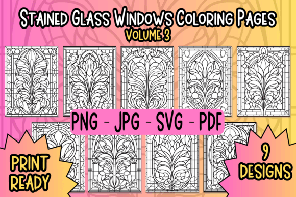 A Graphic Designer’s Review: Stained Glass Windows Coloring Pages Vol for Marketing