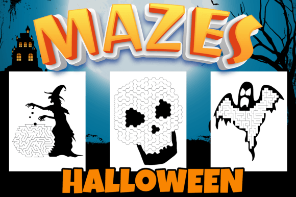A Halloween Maze Embroidery Design for Creative Projects