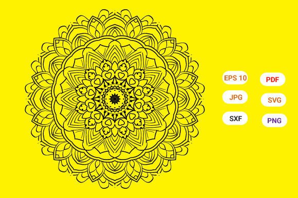 A Mandala Design Asset for Graphic Artists and Coloring Pages Creators