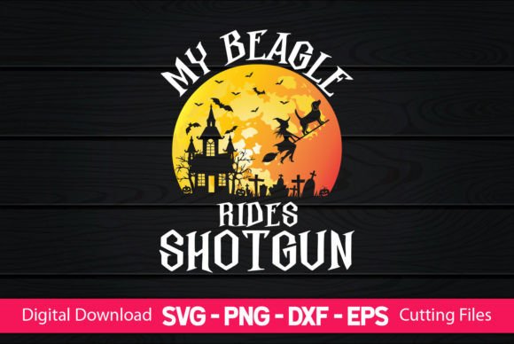 A 'My Beagle Rides Shotgun' Craft Graphic for Editorial Warmth