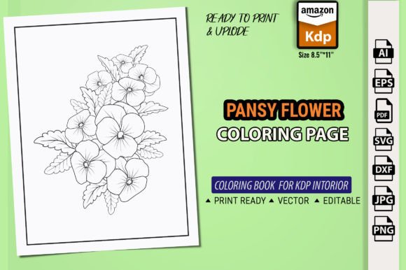 A Pansy Design for Embroidered Crafts and Projects