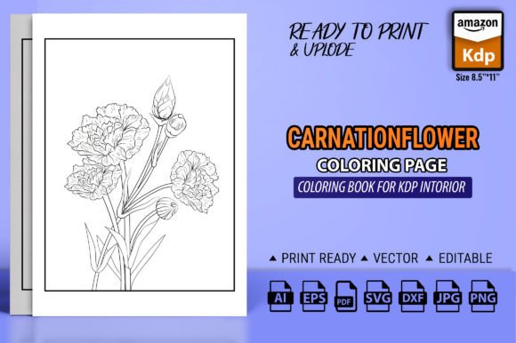 A Practical Review of Carnation Flower Graphics for Coloring Pages