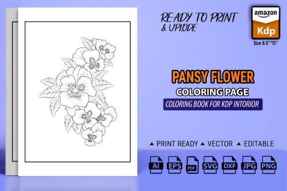 A Real Designer’s Take on Pansy Flower Line Art