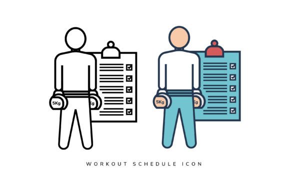 A Thin Line Fitness Icon for Clean Crafting Graphics