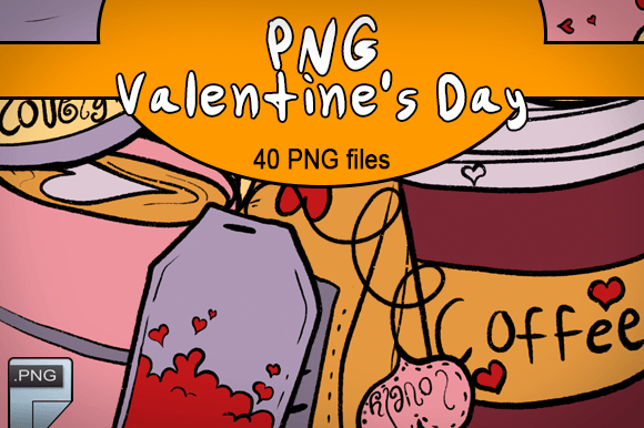 Bakery PNG Valentine Graphics for Crafts and Publishing