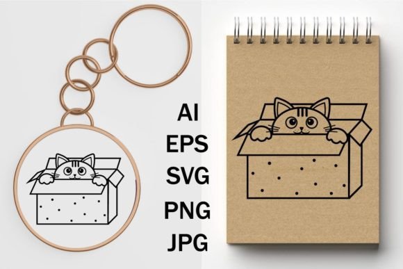 Cute SVG Cat Graphics for Crafts and Commercial Use