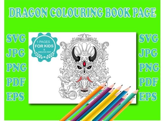 Dragon Graphics for Local Branding & Coloring Pages