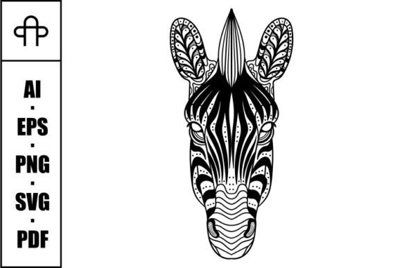 Evaluating a Zebra Head Mandala Zentangle Coloring Asset for Client Work