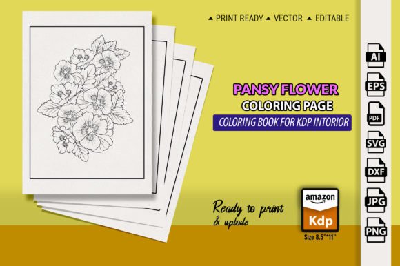 Evaluating Pansy Flower Graphics for Digital Product Creation