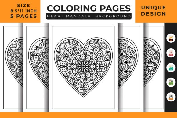 Heart Floral Mandala: A Versatile Graphics Asset
