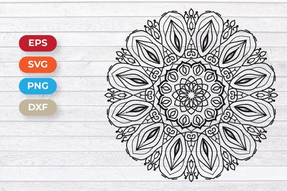 Mandala SVG for Crafting and Coloring Pages