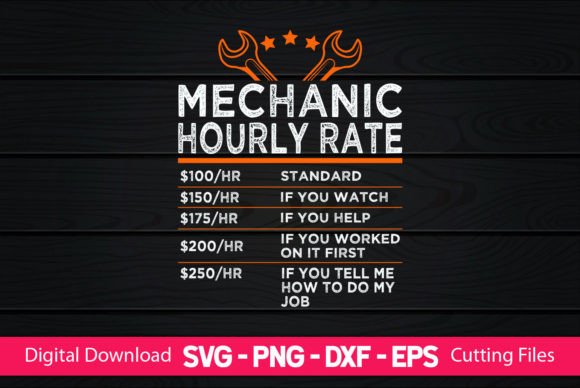 Mechanic Hourly Rate: An Authentic Graphic for Crafts and Branding