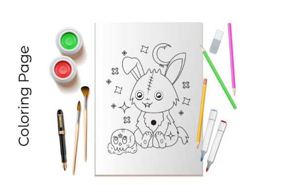Practical Review: Pastel Goth Graphics for Coloring Pages & Crafts